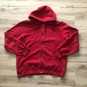 Jordan Red Zip Up Sweater